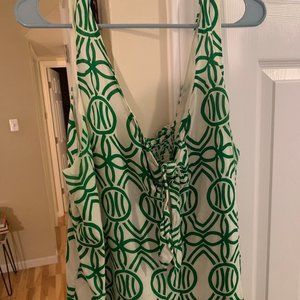 Maeve Green White Patterned Tank